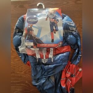Rubie's Captain America Costume for Kids - Blue, Red, and White